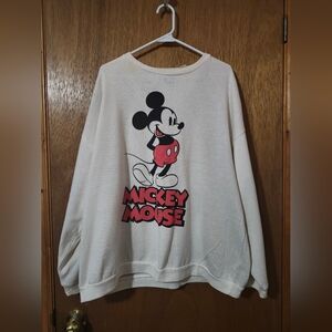 Mickey Mouse White Sweatshirt